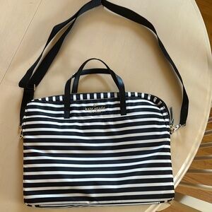 Kate Spade Black and White Striped Bag